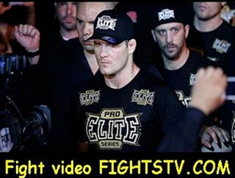 Michael Bisping enters the arena before his middleweight fight against Vitor Belfort at the UFC on FX