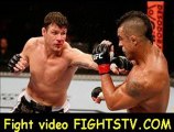 Michael Bisping vs Vitor Belfort in their middleweight fight at the UFC on FX