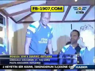 19 Ocak 2013 Moussa Sow'un Sürpriz Doğum Günü Kutlaması