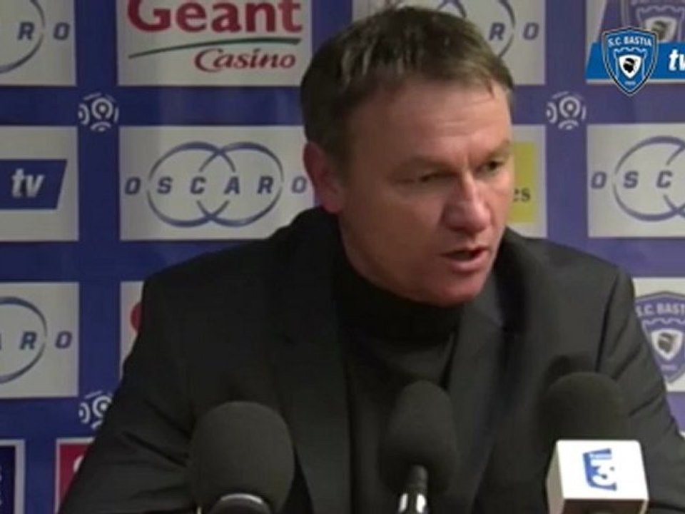 L1 / 2012-13 : Bastia 0-2 Rennes : Réaction de F. Hantz