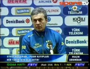 Fenerbahçe: 2 Elazığ:2 Mehmet Topal, Sow vs. Basın Toplantısı 20.01.2013
