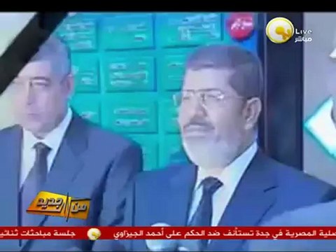 من جديد: مرسي يتفقد مصابي حادث قطار البدرشين