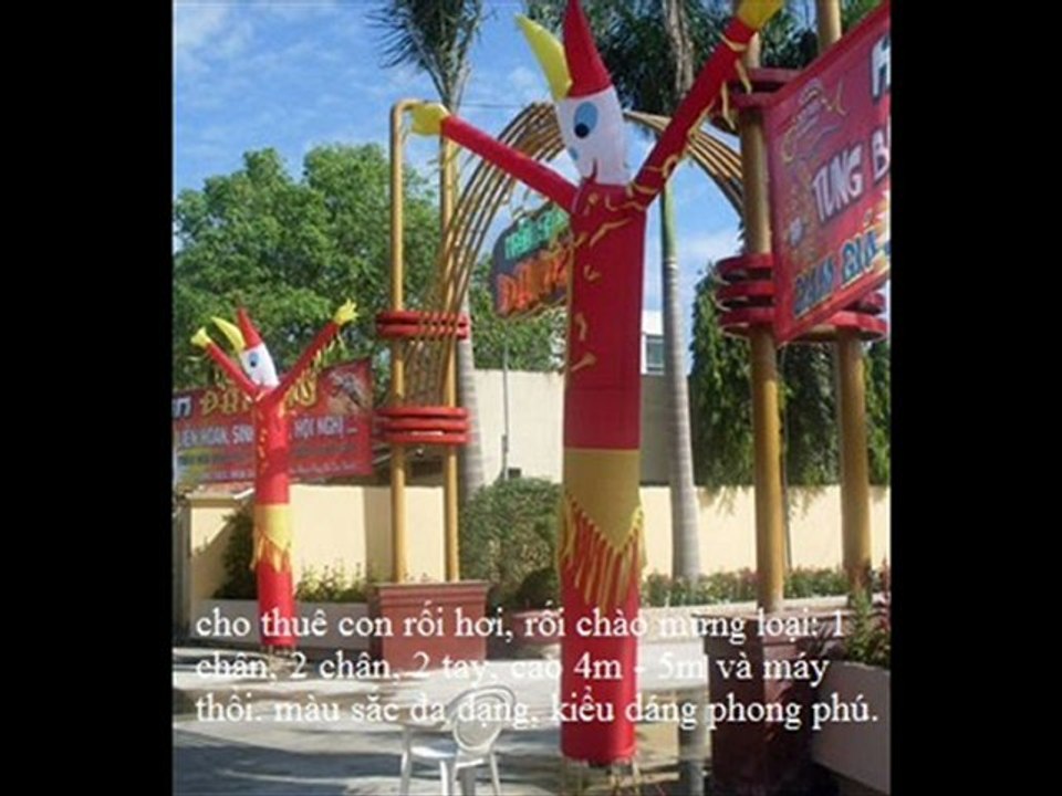 cho thuê dù che, cổng hơi, rối hơi lh 0986680995