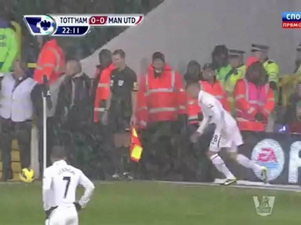 Футбол. Чемпионат англии. 23 тур. Тоттенхэм-Манчестер Юнайтед. 1 тайм(20.01.2013)