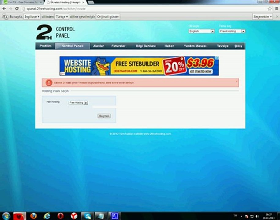 Bedava .TK Domain + Bedava 1 GB Hosting Alma Sorunsuz | Zivana