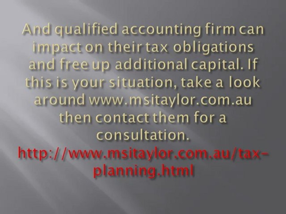 Getting the Best Advantage from Taxation with Long-term Planning