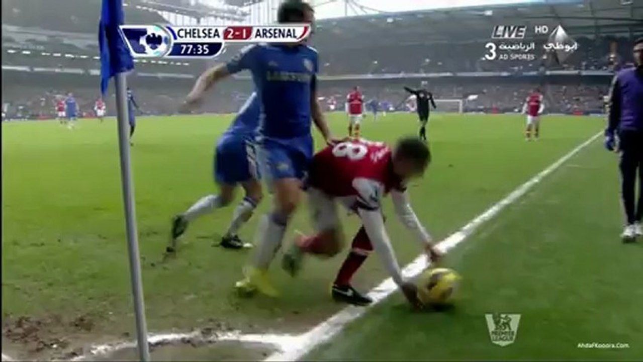 chelsea - arsenal - 2nd half highlights 20-1-2013