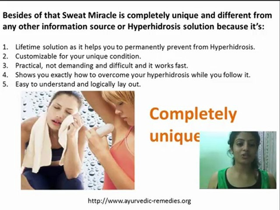 Ayurvedic Treatment of Sweat Miracle Review : Curing And Preventing Hyperhidrosis Permanently