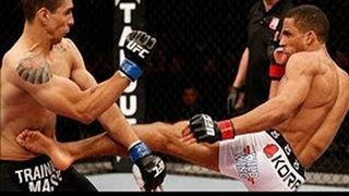 Edson Barboza vs Lucas Martins in their lightweight at the UFC on FX