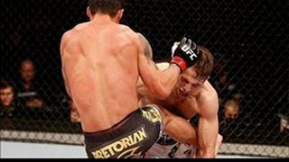 Diego Nunes vs Nik Lentz in their featherweight at the UFC on FX