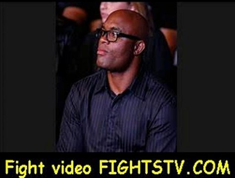UFC middleweight champion Anderson Silva looks on during the UFC on FX