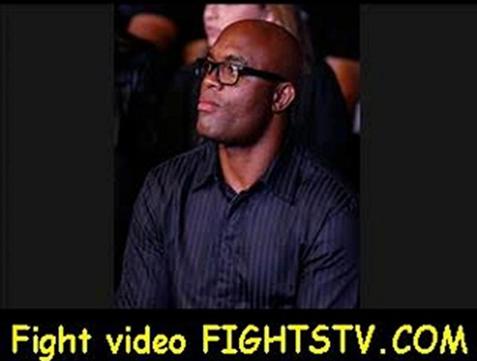 UFC middleweight champion Anderson Silva looks on during the UFC on FX
