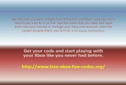 Free Xbox Live Codes for Online Gaming