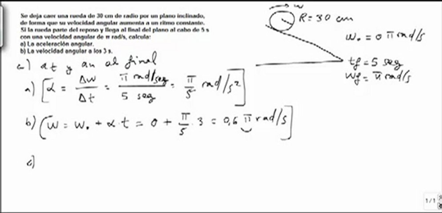 Fisica cinematica velocidad y aceleracion angular