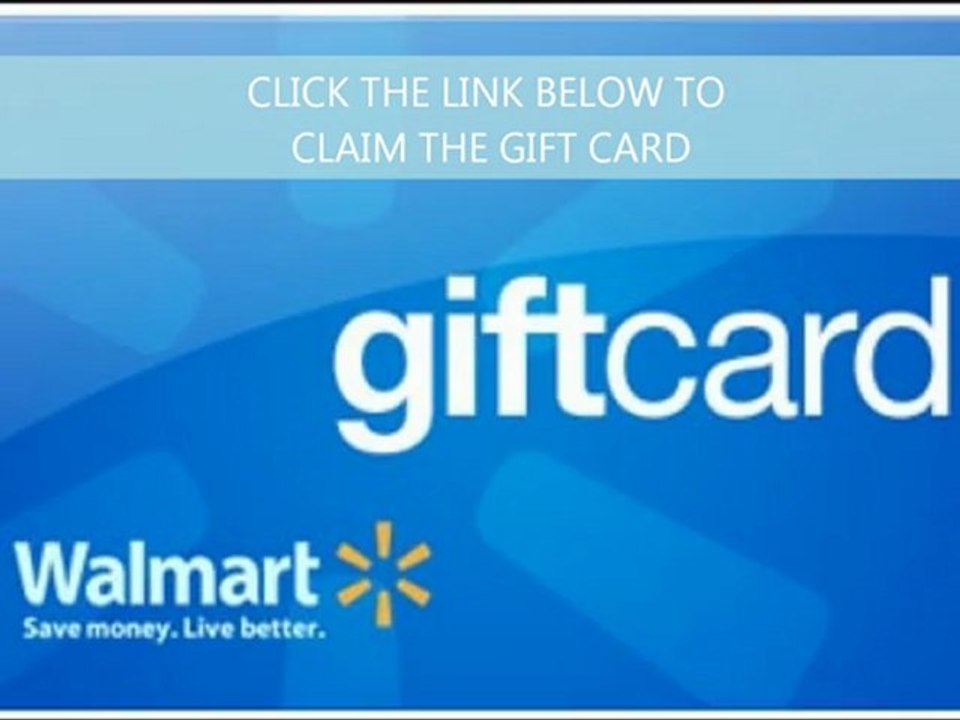 Walmart Gift Card 2013
