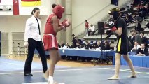 Open de France de Wushu Sportif 2012 / Finale Sanda F juniors -52kg / Pauline Sakho vs Mélissa Bouamrane