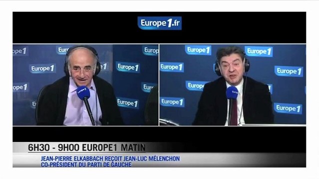 Mélenchon : Je vous admire adjudant Elkabbach