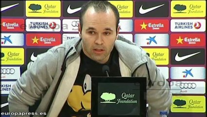Iniesta no piensa en la eliminación