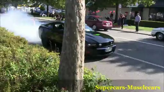 BURNOUTS!!! Ford Mustang GT, 2012 Dodge Charger SRT8, Camaro SS!!!