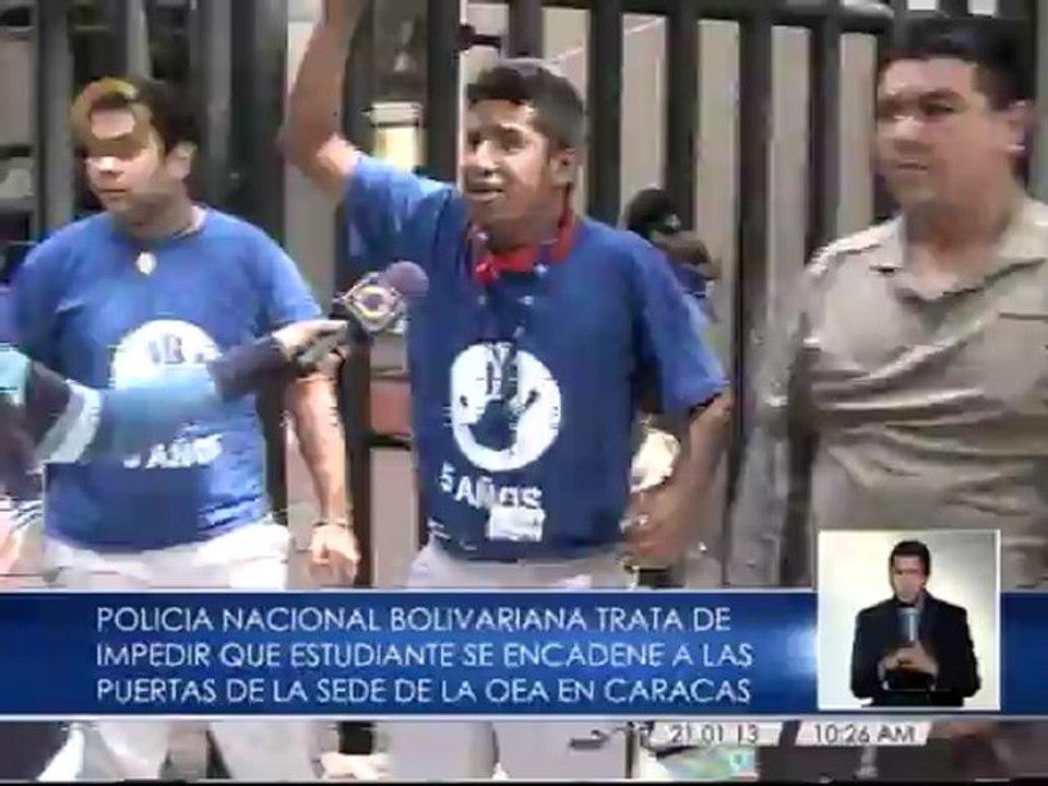 Ya son 4 los estudiantes encadenados en la OEA