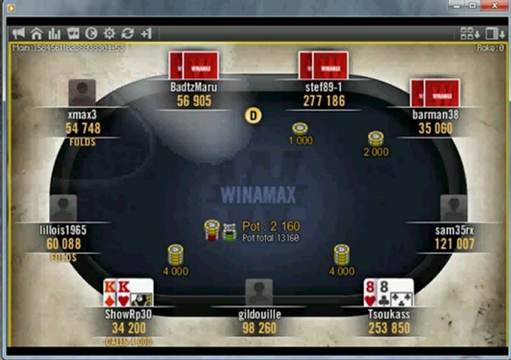 Sur une même session...et 50balles plus tard lol WINAMAX