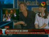Telenoche - Natalia Oreiro and Adrian Suar interview to present Solamente vos - 21.1.2013