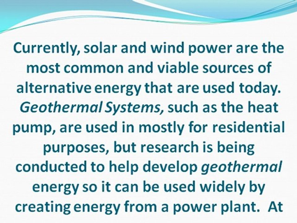 Using Renewable Energy to Create the Economy of Tomorrow