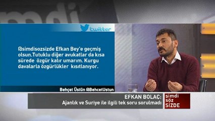 Şimdi Söz Sizde - Efkan Bolaç