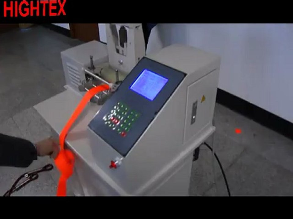 Heavy duty hot cutting machine for lifting slings and tie down straps