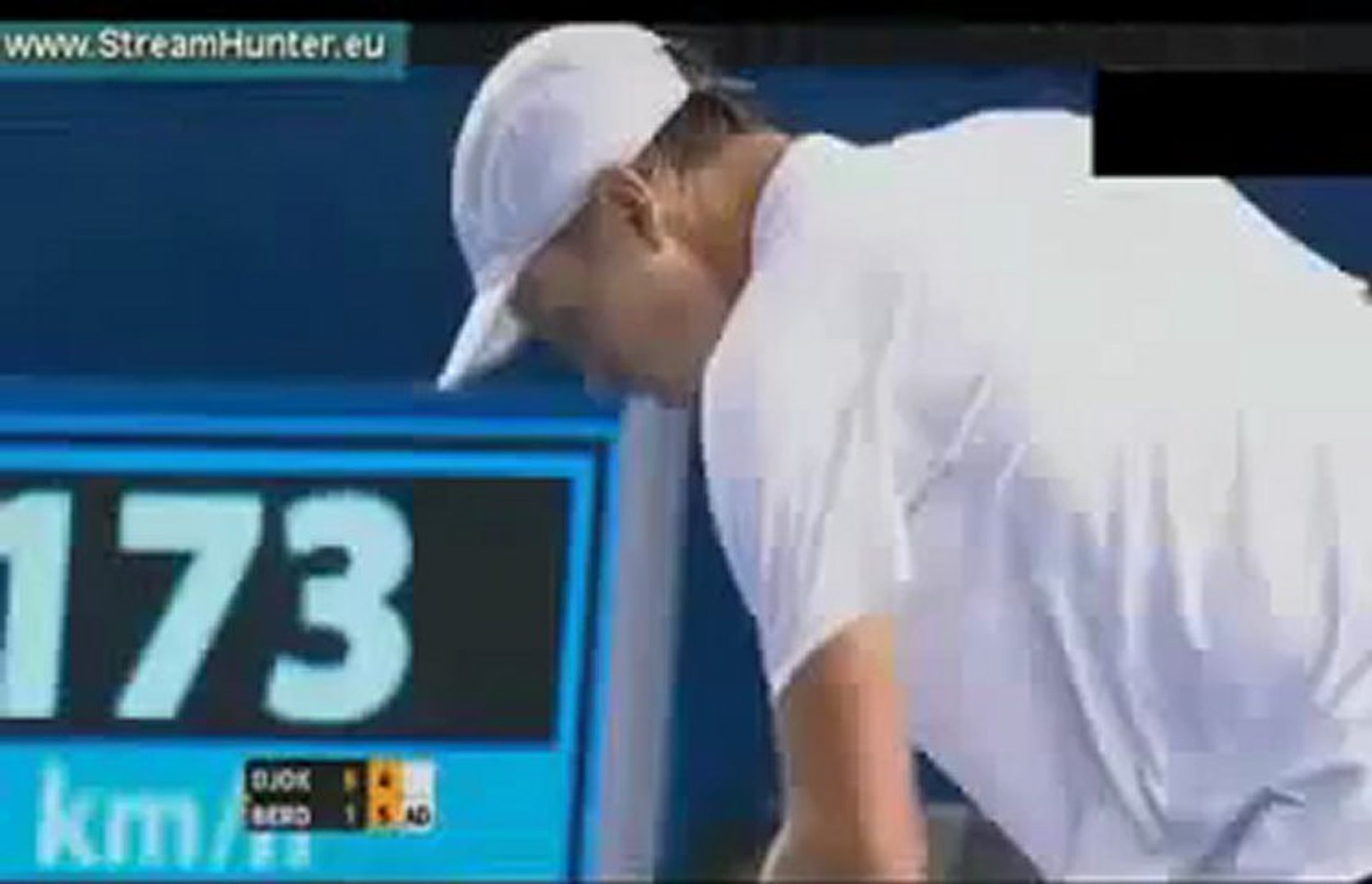 Novak Djokovic vs Tomas Berdych 22_1_2013 Quarter-finals of the Australian Open 2013 Set 2 Video HQ