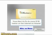 Tutoriel WORD 2007: Cours N°49 Comment insérer un lien hypertexte internet ou intranet