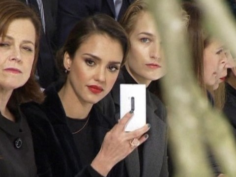 Sigourney Weaver and Jessica Alba enjoy Dior show in Paris