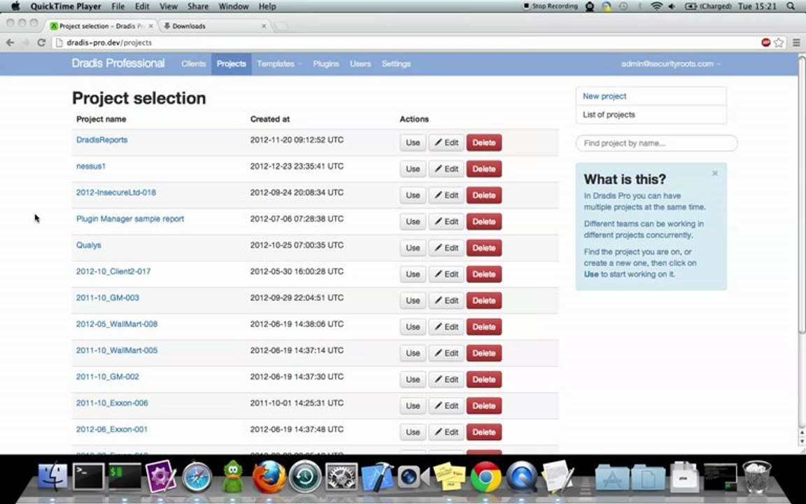 Your first Dradis Pro report