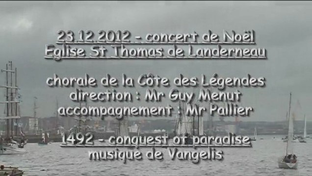 1492 LANDERNEAU 23 12 2012 par la chorale de la Côte des Légendes Lesneven