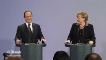 François Hollande et Angela Merkel : 