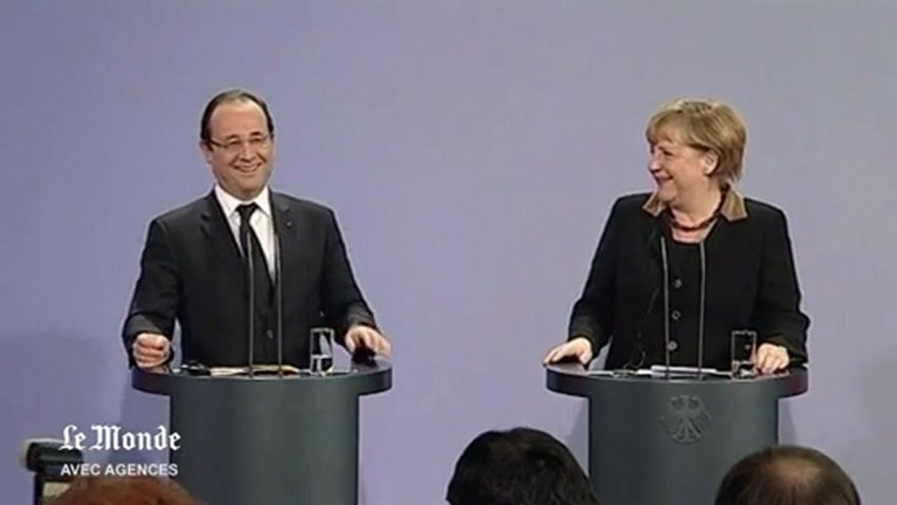 François Hollande et Angela Merkel : "entre nous le courant passe"