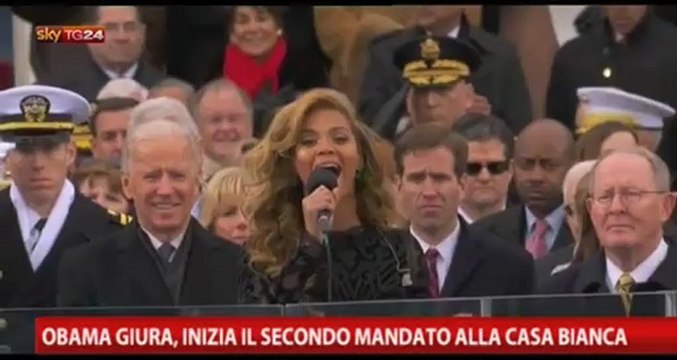 Beyoncé su SkyTg24 servizio su giuramento di Obama