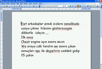 uzaya çıkma hilesi