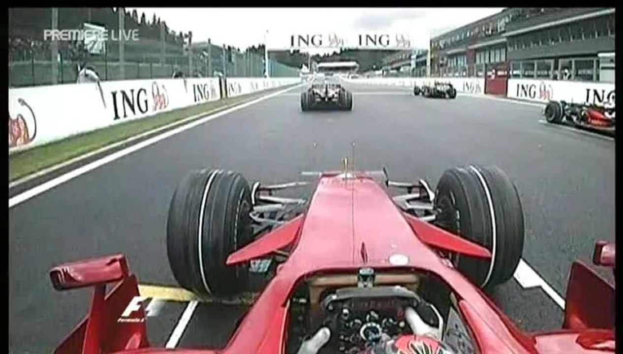 F1 - Belgian GP 2008 Onboard Race - Part 1