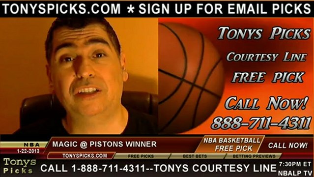 Detroit Pistons versus Orlando Magic Pick Prediction NBA Pro Basketball Odds Preview 1-22-2013