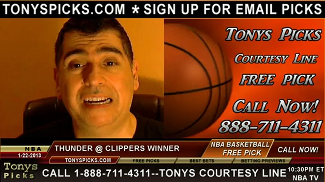 LA Clippers versus Oklahoma City Thunder Pick P...