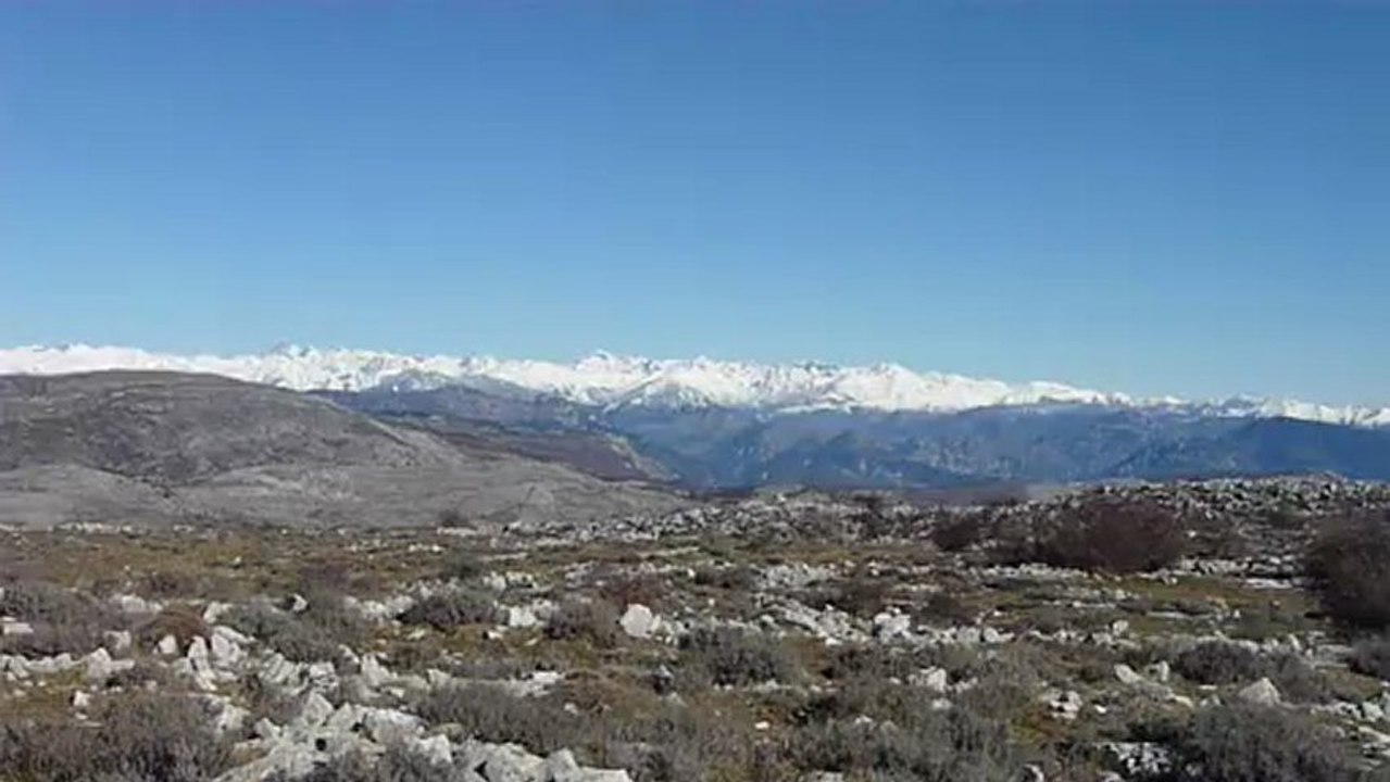 Panorama du Mercantour à l'Estérel du pic Tourette