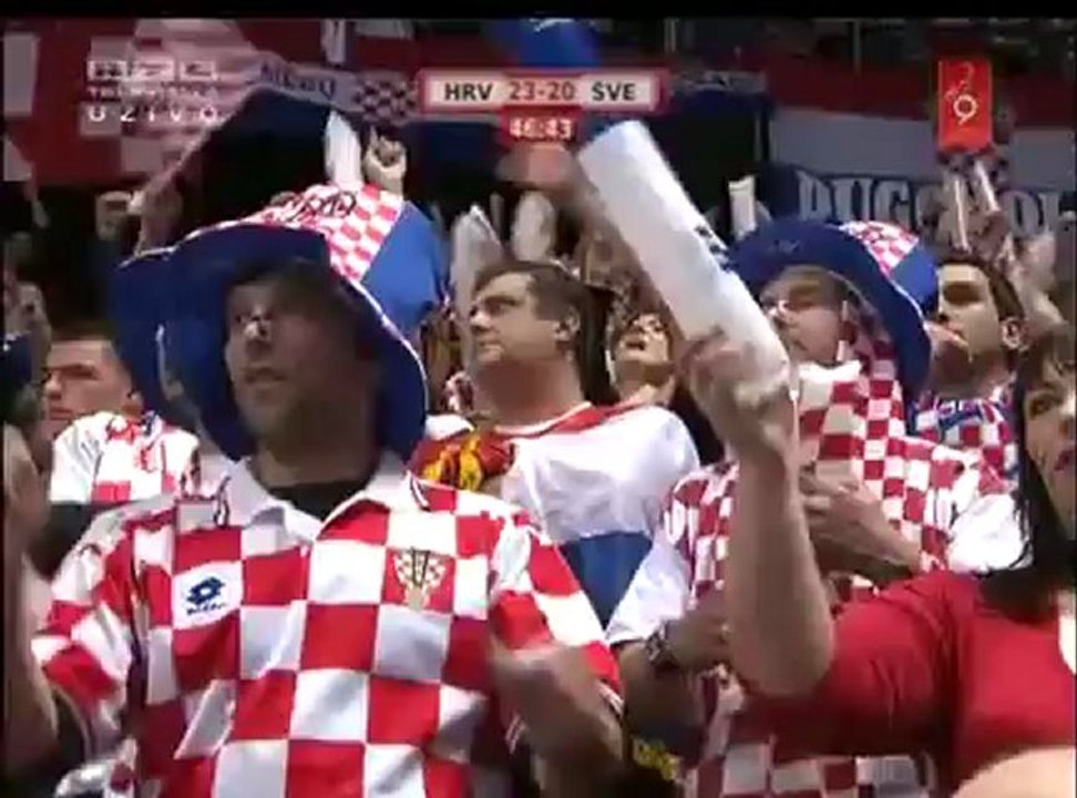 mondial 2009 Croatie Suède 2nd mi-temps