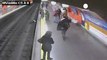 Women faints and falls onto metro tracks in Madrid