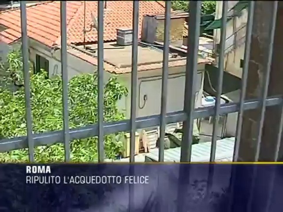 Ripulito l'Acquedotto Felice del Mandrione