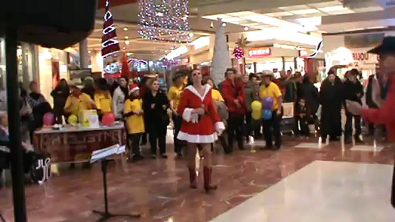 2012-12- Charms country fait son téléthon à auchan BEZIERS -