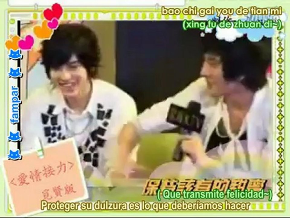 Super Junior-M :《爱情接力》Ai Qing Jie Li (You and Me) [Pinyin +Subs en español]