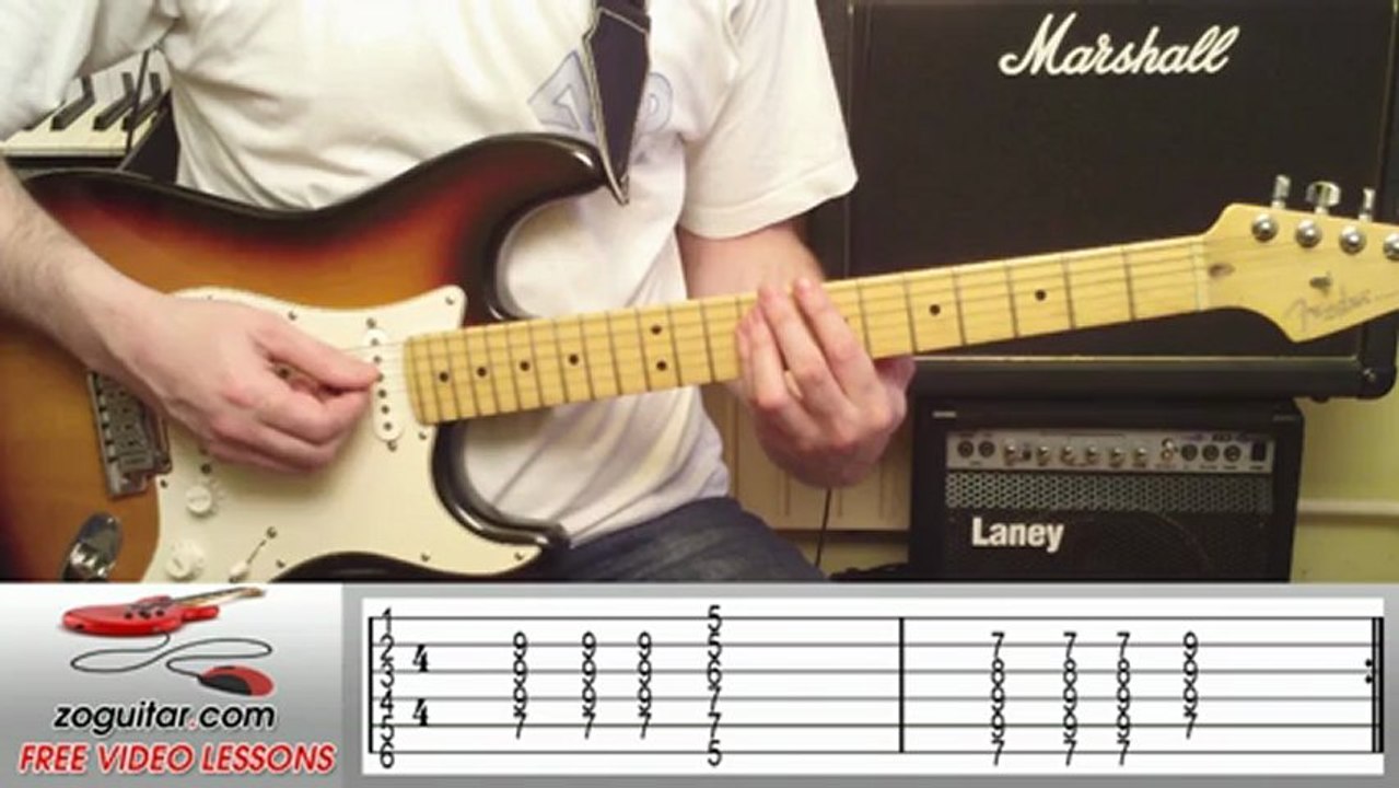 Eddie Cochran - Summertime Blues (main riff) + TAB