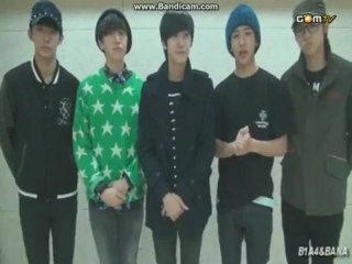 121103 BABA B1A4 제 17 화 수험생 바나 화이팅! B1A4가 응원합니다