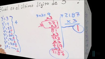 Hallar el último dígito del número 3^2015